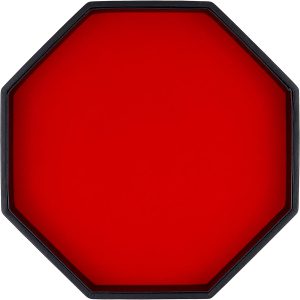 Dobbelsteenbakje, achthoekig dobbelsteenbakje van PU-leer met vilten voering