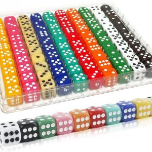 Extra standaard 6-zijdige dobbelstenen (sets van 10)