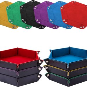 Opvouwbare dobbelbakjes van PU-leer voor dobbelspellen