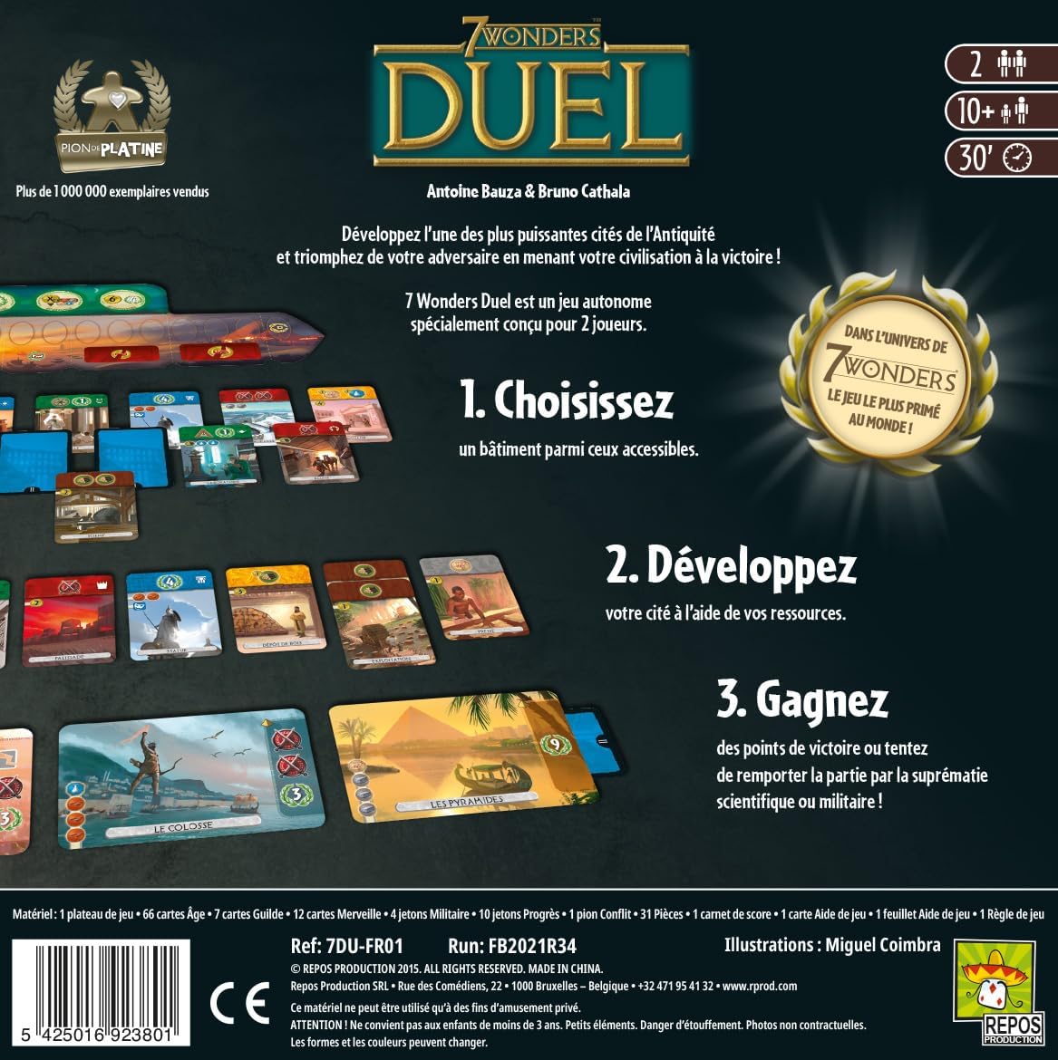 Asmodee 7 Wonders Duel bordspel BASISSPEL - Image 6