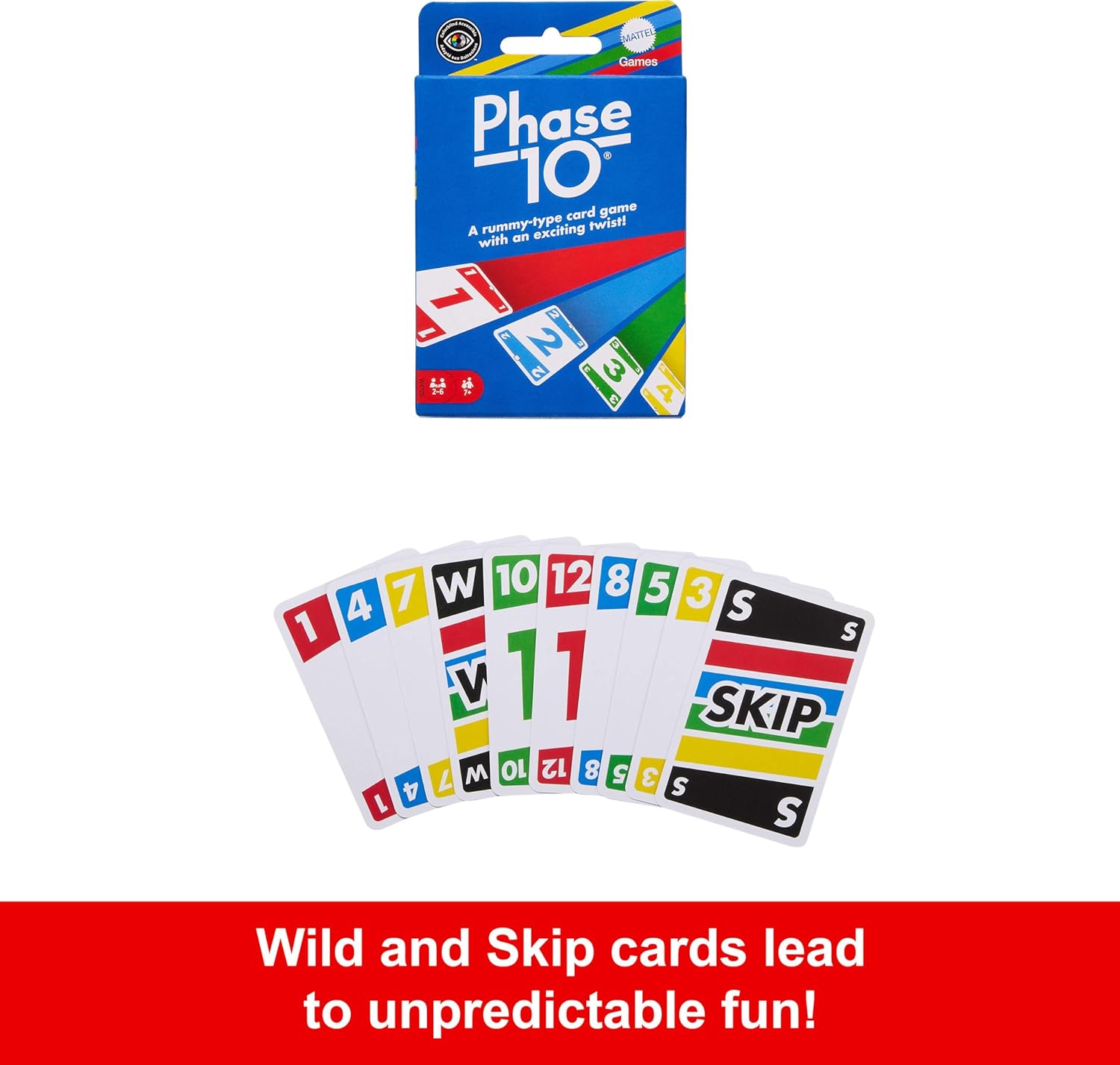 Mattel Games Phase 10-kaart - Image 3