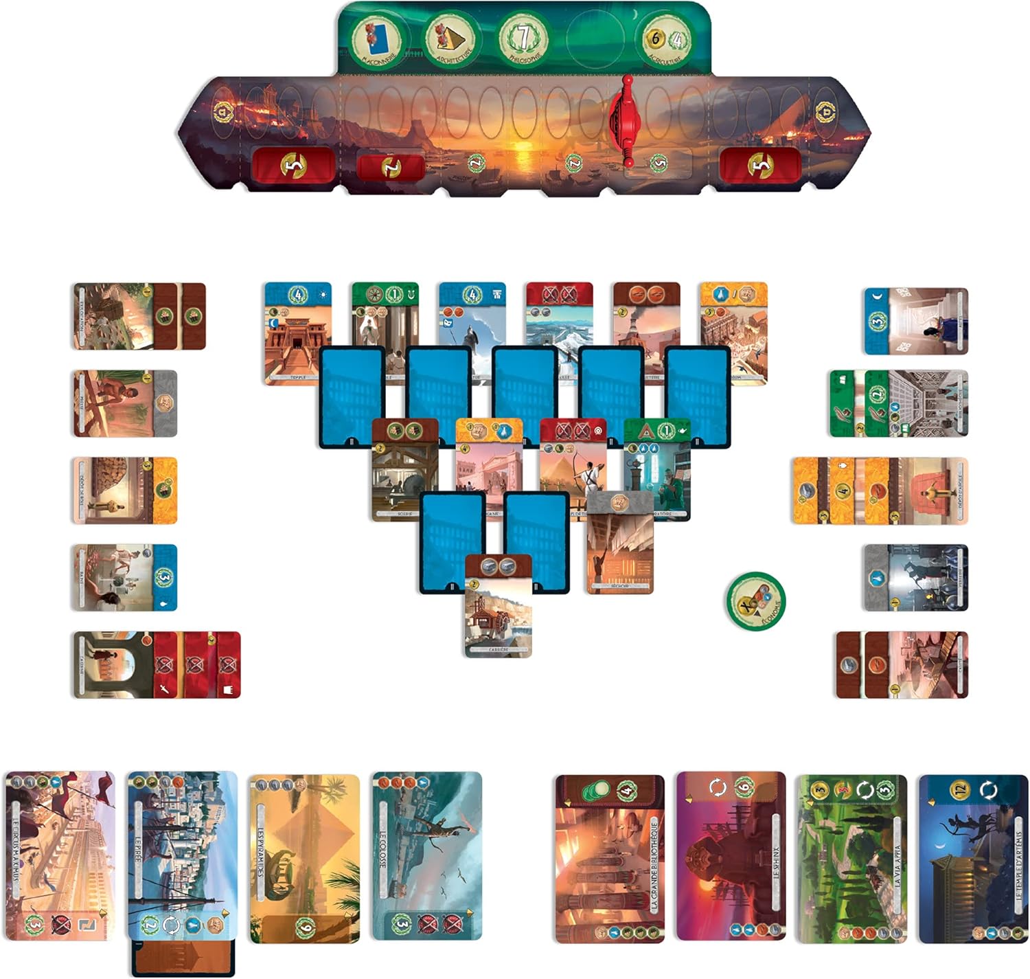 Asmodee 7 Wonders Duel bordspel BASISSPEL - Image 4