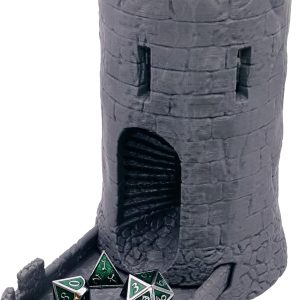 Dobbelsteentoren en -bakje om te gooien