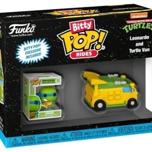 Funko Bitty POP! rijdt op TMNT Leonardo met Turtle V